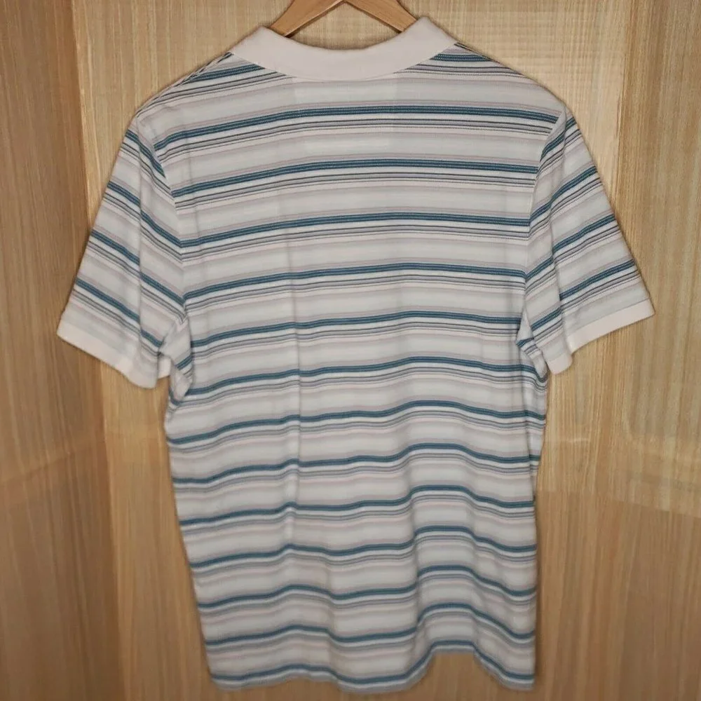 Banana Republic Mens Striped Knit Polo XL